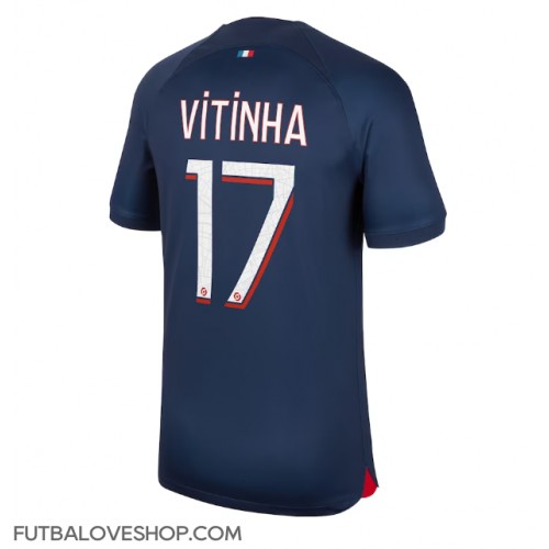 Dres Paris Saint-Germain Vitinha Ferreira #17 Domáci 2023-24 Krátky Rukáv